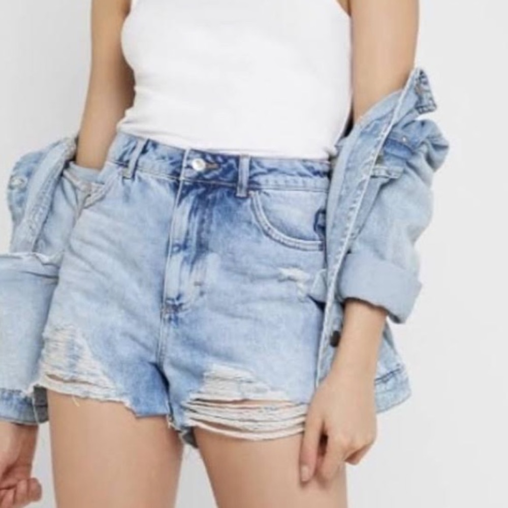 Top shop moto mom short